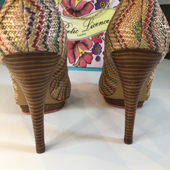 Poetic License ALL MIXED UP high heel-sz 8.5 - Picture 2 of 10